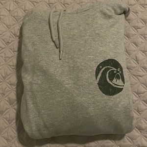 Quiksilver Gray Hoodie Medium